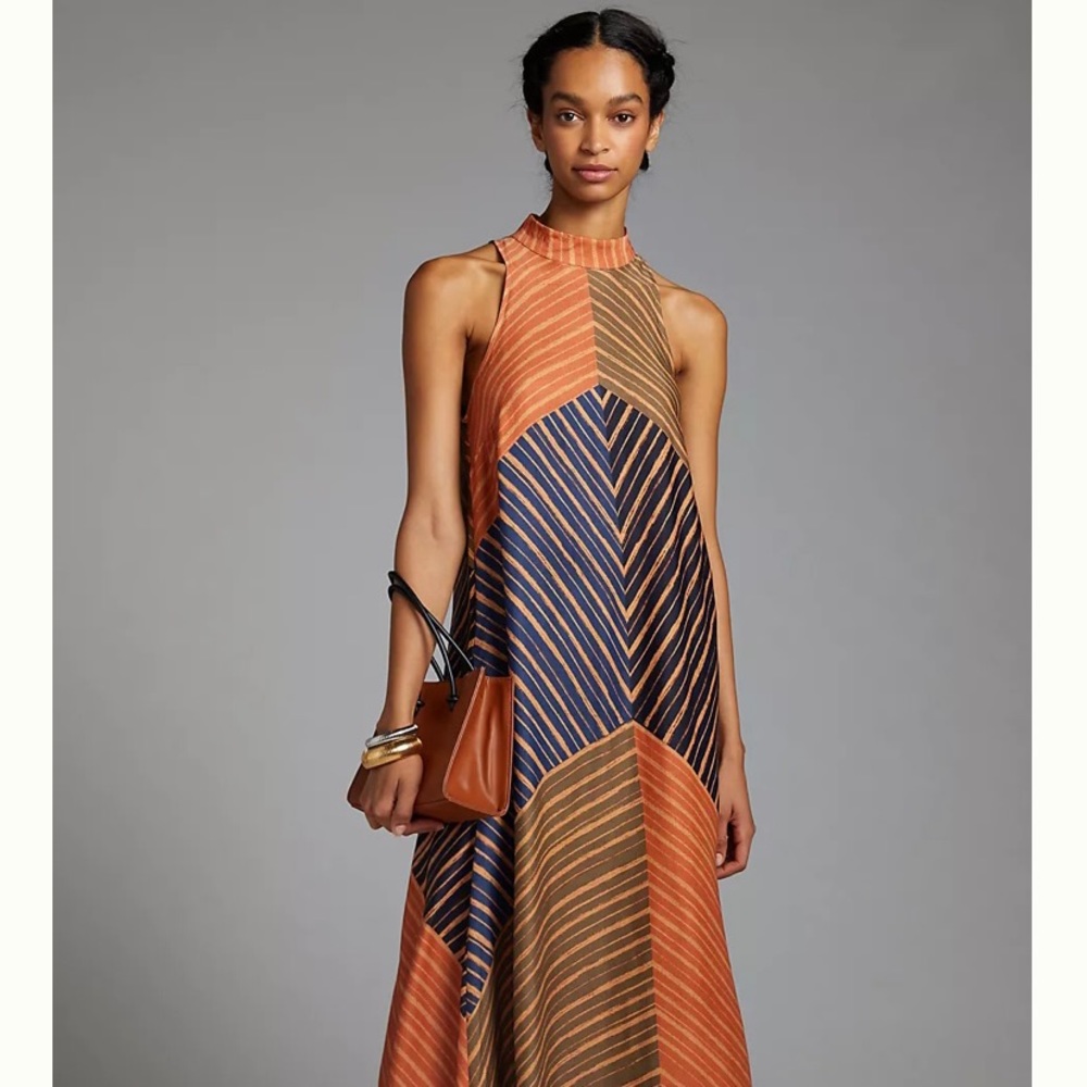 Farm Rio Floral Halter Maxi Dress